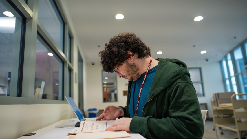 Working in the College's Special Collections