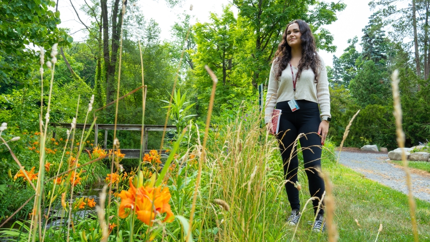 Clare Reilly ’26 in Jackson's Garden