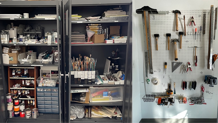 art supply room