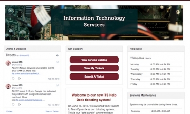 Picture of ITS Ticketing System Portal