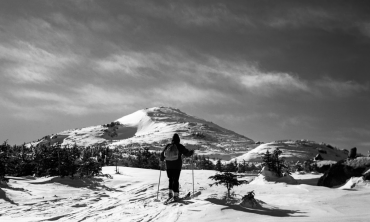 The ascent to Mt. Marcy, on February 12, 1949