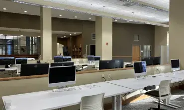 Schaffer Library commons work station computers