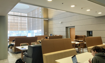 Photo of South East Study Area on Library Second Floor