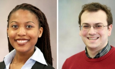 NSF Graduate Research award winners Olivia Britton and James Bogg