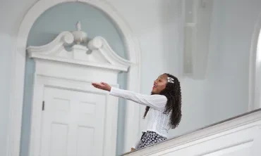 A member of the Heavenly Voices Gospel Choir 