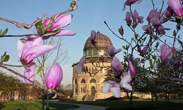 Nott Memorial spring view