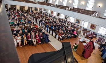 Founders Day ceremonies in Memorial Chapel