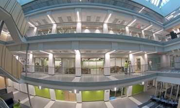 An interior view of the Science and Engineering Center