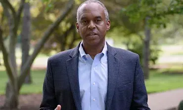 President David R. Harris delivers remarks during a virtual Convocation ceremony Tuesday.