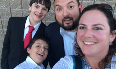 The Castillo family: Nicolas (top left), Vernon, Amy and Alejandro