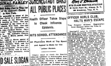 A story in the Albany Knickerbocker Press Oct. 8, 1918, details efforts to slow the spread of the Spanish flu
