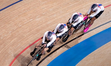 Olympian Emma White '19 and Team USA earn bronze in cycling team pursuit