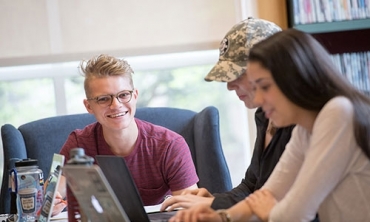 Students in the Union College Library