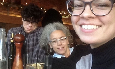 Robyn Reed with her children Henry and Emma.