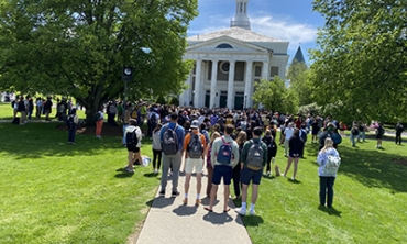 Several hundred attended the May 18 vigil against hate.