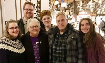 James Hedrick '92 and family