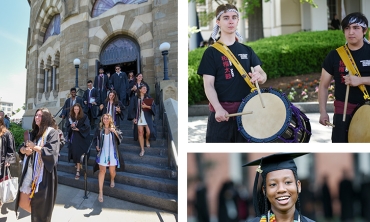 A collage of Commencement photos