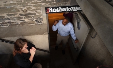 President Harris opens the Rathskeller