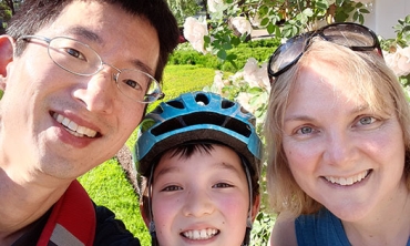 Takashi Buma with wife Lisa and son, Evan.