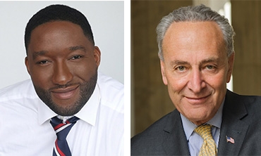 Joseph Pinion and Senator Charles Schumer