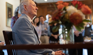 Prof. Don Thurston at a reception in his honor