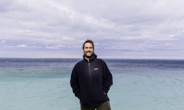 Jordan Tedesco-Blair, residence hall director in Davidson and Webster, on Mackinac Island in Michigan.