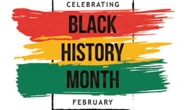 A poster that says Black History Month
