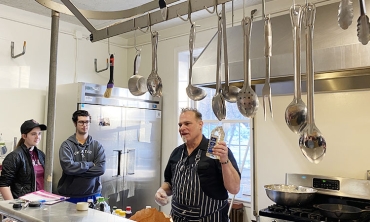 Ric Orland describes the kind of oil used to fry latkes