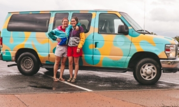 Amy Loya '14, left, and her fiancée, Lucy.