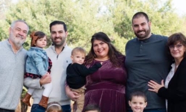 Becky Rapp, right, with family