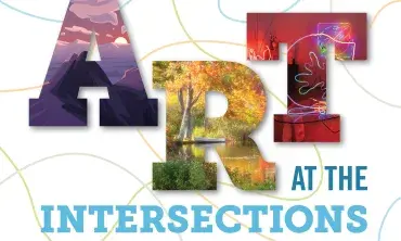 A graphic that says Art in the intersections