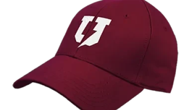 Garnet baseball cap with bolt U