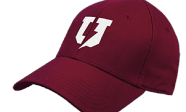 Garnet baseball cap with bolt U