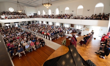 David Harris addresses Convocation