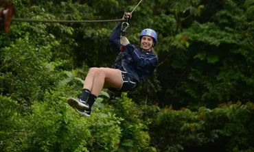 Annie DeLoid, head coach of the women’s volleyball team, on a recent trip to Costa Rica.