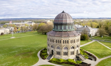 The Nott Memorial as view from a drone