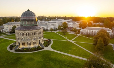 Aerial view of the campus