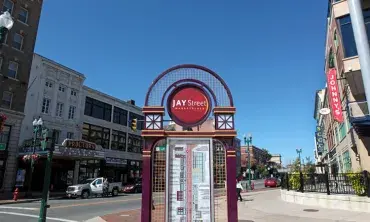 The Jay Street sign