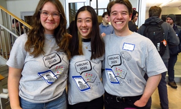 Union welcomed 300 students and faculty from nearly 50 colleges and universities on Saturday, April 5, when it hosted the annual Hudson River Undergraduate Mathematics Conference. The largest conference of its kind in the U.S., its goal is to provide undergraduates with the experience of attending and/or presenting at a professional mathematics meeting. Topics covered included abstract algebra, analysis, data science, graph theory and statistics.