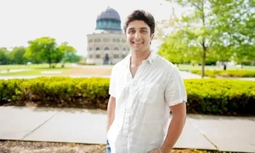 Aiden Markoff ‘25 is the student speaker at Commencement on Sunday, June 15. He auditioned for the honor and was chosen by a student committee.