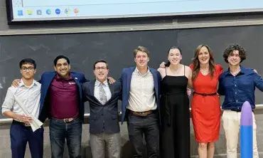 Winners of the SparkLab business pitch competition