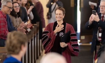 Union officially ushered in a new era with the inauguration Friday afternoon of Elizabeth Kiss as its 20th president. Kiss (pronounced quiche) assumed the presidency July 1. She took over for David Harris, who stepped down in June after seven years as president. Kiss is the first woman to lead Union in its 230-year history.
