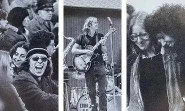 Shots of members of the class of 1976