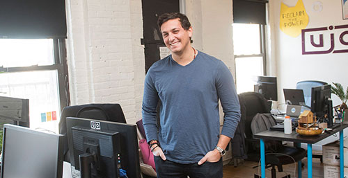 photo of Jesse Grushack '14, co-founder of UJO Music