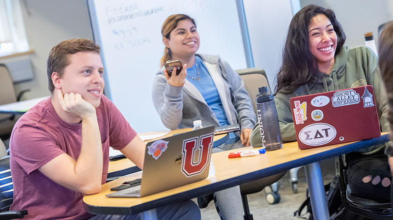 Students in a Union College Spanish class