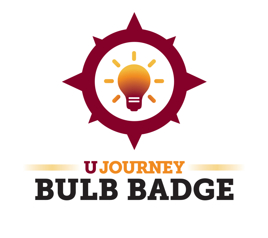 An image that says UJOURNEY Bulb Badge